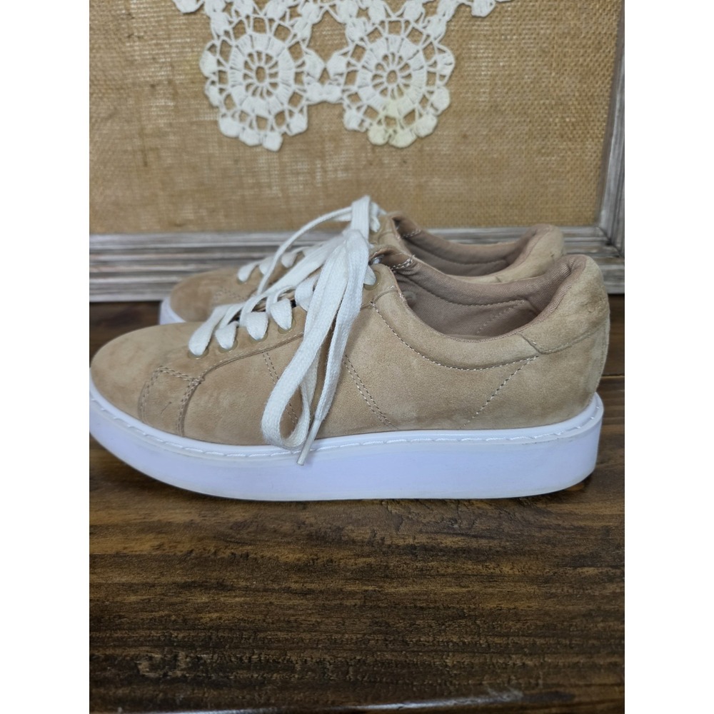Authentic LAUREN RALPH LAUREN ANGELINE Brown Suede Women's Shoes Size 6 GUC - Picture 6 of 9